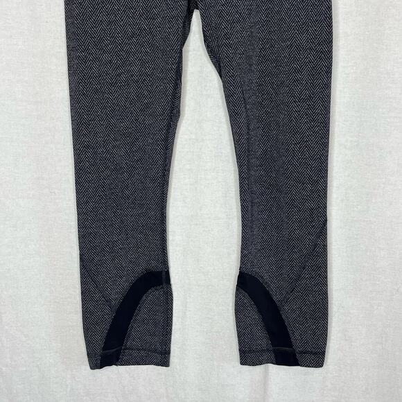 Lululemon Gray Run Inspire Crop Leggings Size 4 - Picture 6 of 11
